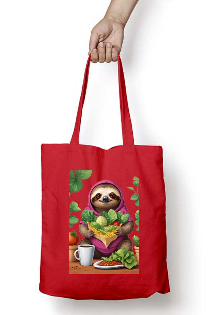 Unisex Zipper Tote Bag with Cute Koala Design