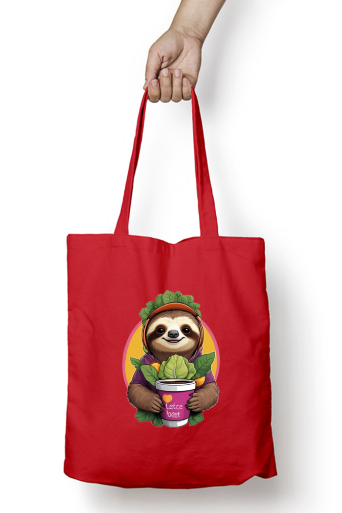 Unisex Zipper Tote Bag with Cute Koala Design