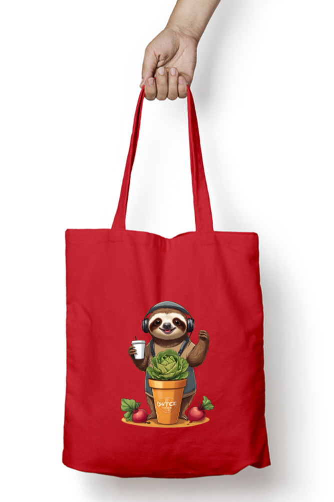 Unisex Zipper Tote Bag with Cute Koala Design