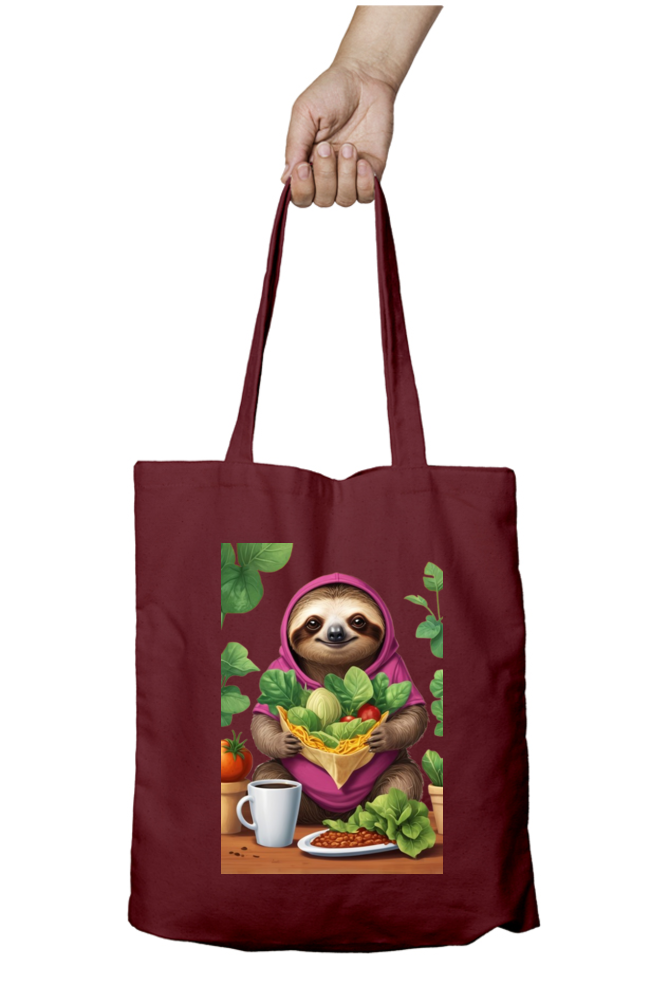 Unisex Zipper Tote Bag with Cute Koala Design