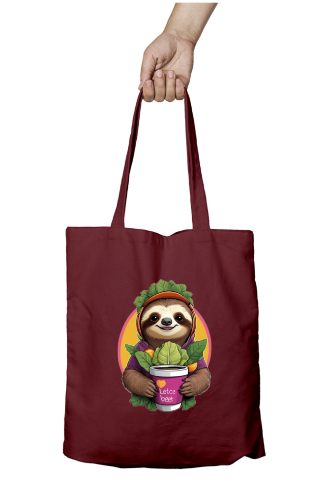 Unisex Zipper Tote Bag with Cute Koala Design