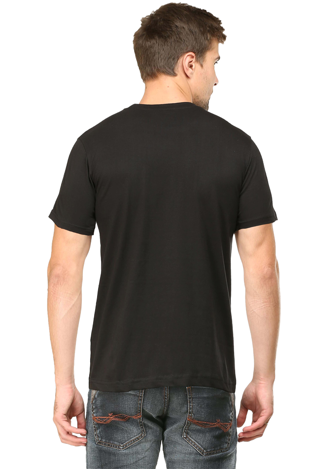 Men's Round Neck Half Sleeve T-Shirt with Peaky Blinders Design