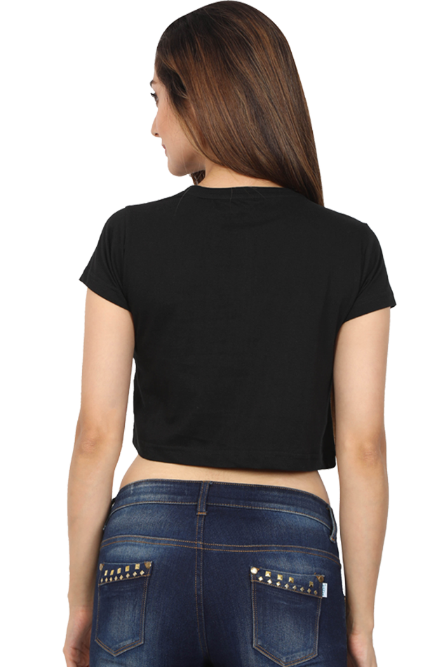 Women's Crop T-Shirt with Go Green Message Design