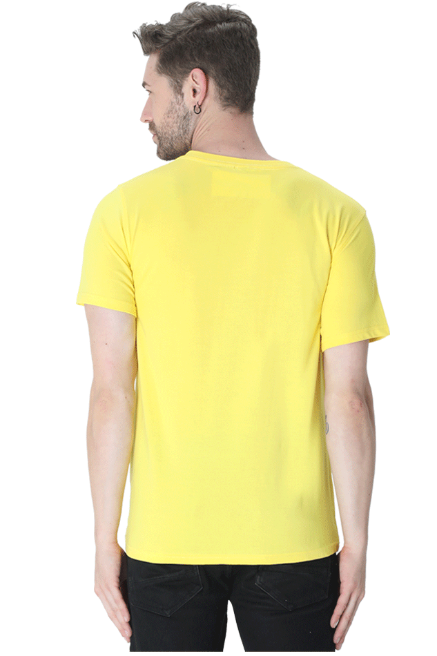 Men's Round Neck Half Sleeve T-Shirt with Breaking Bad Heisenberg Design