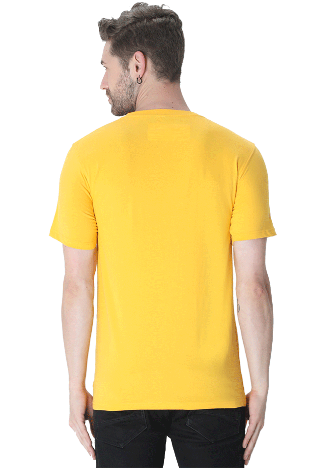 Men's Round Neck Half Sleeve T-Shirt with Breaking Bad Heisenberg Design