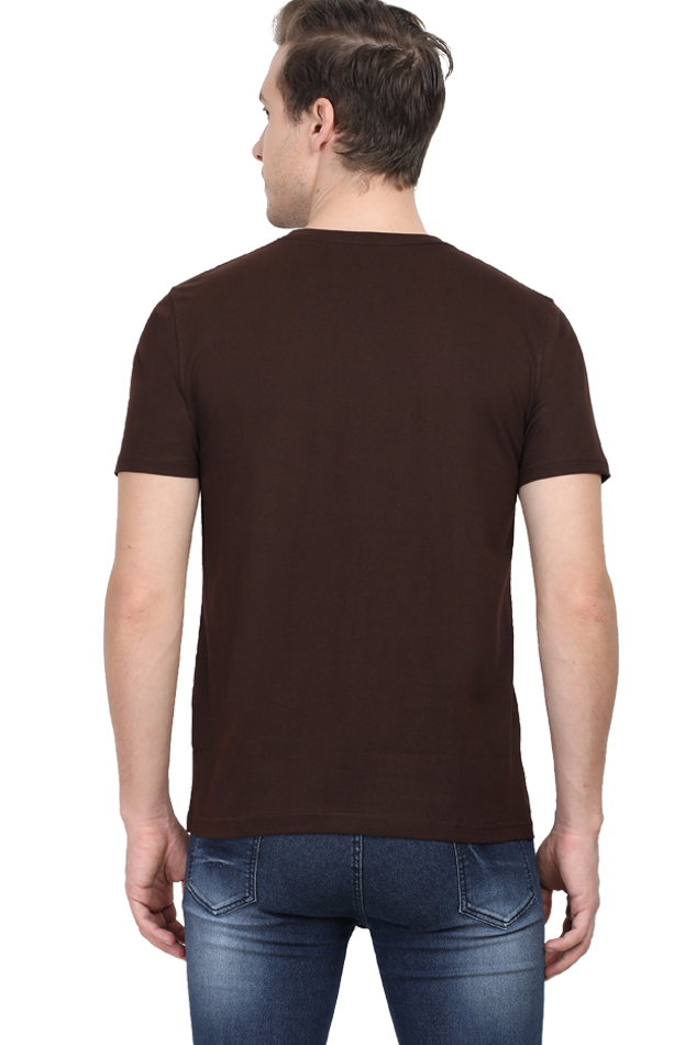 Men's Round Neck Half Sleeve T-Shirt with Peaky Blinders Design