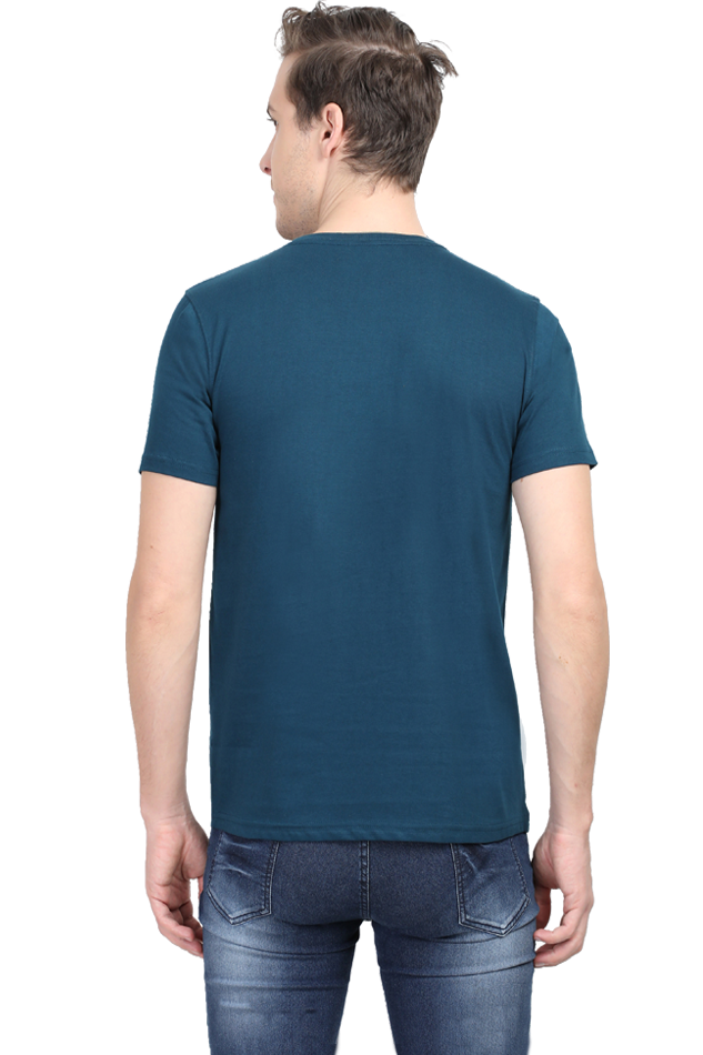 Men's Round Neck Half Sleeve T-Shirt with Peaky Blinders Design