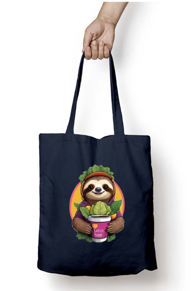 Unisex Zipper Tote Bag with Cute Koala Design