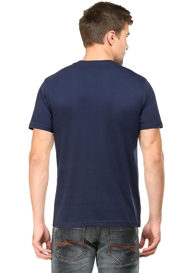 Men's Round Neck Half Sleeve T-Shirt with Peaky Blinders Design