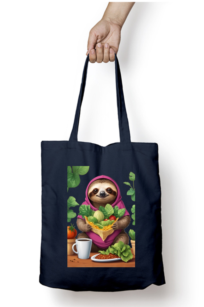 Unisex Zipper Tote Bag with Cute Koala Design