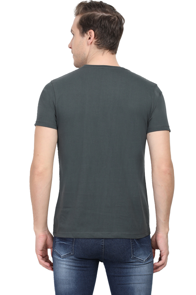 Men's Round Neck Half Sleeve T-Shirt with Peaky Blinders Design