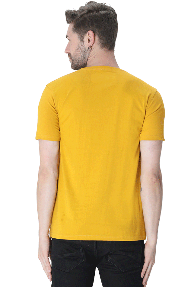 Men's Round Neck Half Sleeve T-Shirt with Breaking Bad Heisenberg Design