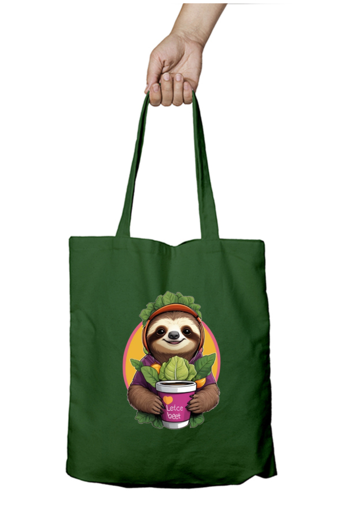 Unisex Zipper Tote Bag with Cute Koala Design