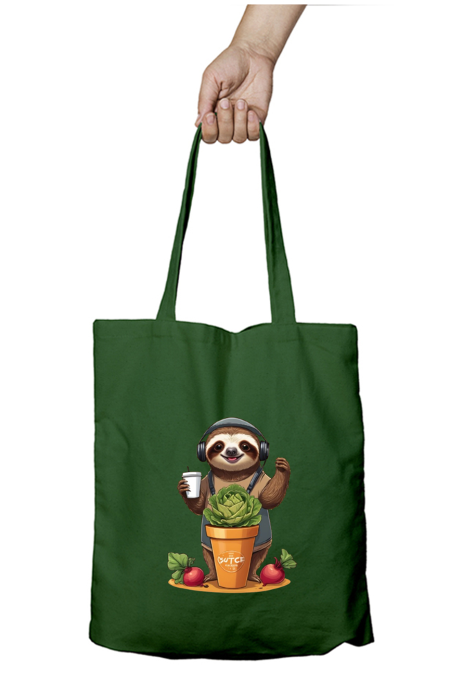 Unisex Zipper Tote Bag with Cute Koala Design