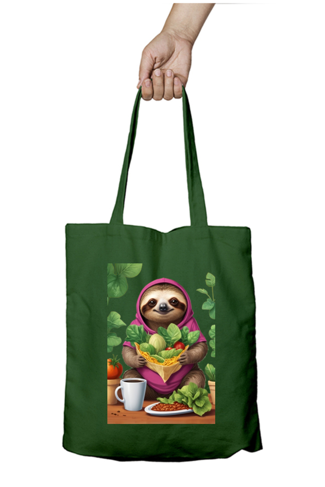 Unisex Zipper Tote Bag with Cute Koala Design